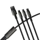 Baseus Tungsten 3in1 Data Charging Cable USB Type C / Apple iPhone Lightning / Micro USB, 3.5A, 1.5m