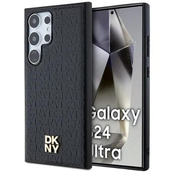 DKNY dėklas Samsung Galaxy S24 Ultra telefonui su MagSafe, juodas