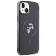 Karl Lagerfeld dėklas iPhone 15 Plus telefonui IML KC Glitter MagSafe, juodas