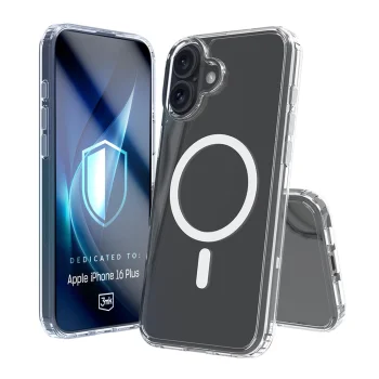Dėklas 3mk Armor MagCase skirtas iPhone 16 Plus, skaidrus