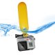 Plūduriuojanti rankena GoPro ir SJCAM veiksmo kameroms, geltona