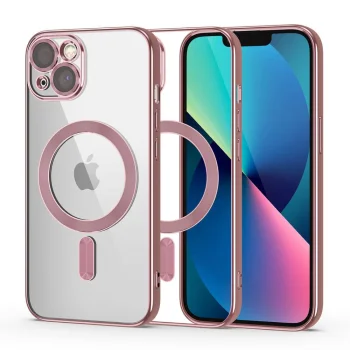 Dėklas Tech-Protect MagShine MagSafe, skirtas iPhone 13, rožinis