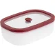 Stiklinis vakuuminis maisto indelis Berkel ICON 0,5 l, baltas / raudonas