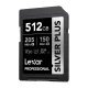 SDXC atminties kortelė Lexar Professional SILVER PLUS 512GB (LSDSIPL512G-BNNNG)
