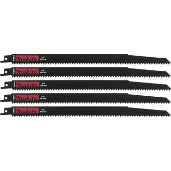 Tiesinio pjūklo geležčių rinkinys Makita P-05016 300 mm, 6 TPI, 5 vnt.