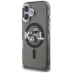Karl Lagerfeld dėklas iPhone 16 IML Glitter Karl & Choupette MagSafe, juodas
