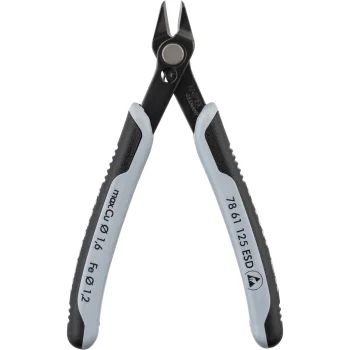 Precizinės šoninio kirpimo replės Knipex Electronic Super Knips ESD 78 61 125 ESD 125 mm
