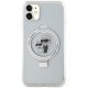 Karl Lagerfeld Ring Stand Karl & Choupette MagSafe dėklas iPhone 11 / XR, baltas