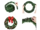 Artificial Pine Christmas Garland 8.2m for Indoor Outdoor Decor, 2 Pack, Green