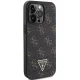 Guess iPhone 14 Pro Case 4G Triangle Metal Logo, Black