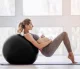 Gimnastikos kamuolys 4Fizjo 80, 85 cm, juodas