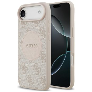 Guess 4G Circle Classic Logo MagSafe dėklas, skirtas iPhone Air, rožinis