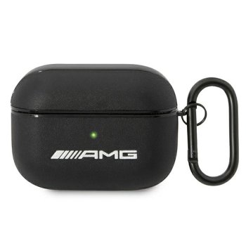 AMG Leather Big Logo dėklas, skirtas AirPods Pro, juodas