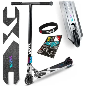 Soke Xtr triukinis paspirtukas, sidabrinis / juodas