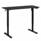 Elektrinis reguliuojamo aukščio stalas ModernHome 120x60 cm, 72-118 cm, juodas
