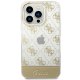 Guess iPhone 14 Pro Max dėklas 4G Pattern Script, auksinis