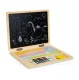 Ecotoys G068 medinis magnetinis kompiuteris-lenta su magnetukais, mėlynas