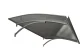 Stogelis virš durų STARKEDACH L-160, 160x100x25 cm, šviesiai pilkas