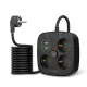 Tech-Protect PCS3X4 ilgintuvas, 3 lizdai, 2x USB-A, 2x USB-C 200 cm, juodas