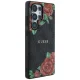 Guess Leather 4G Flowers MagSafe dėklas Samsung Galaxy S25 Ultra, juodas