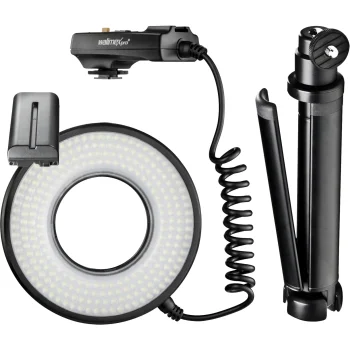 Walimex pro DSR 232 makro LED žiedinis šviestuvas su priedais