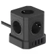 Maitinimo šakotuvas Newell GaN Power Cube 9in1, 4000 W, 1.5 m, juodas