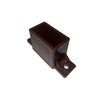 Horizontal Profile PVC Holder 20x40 mm, Brown