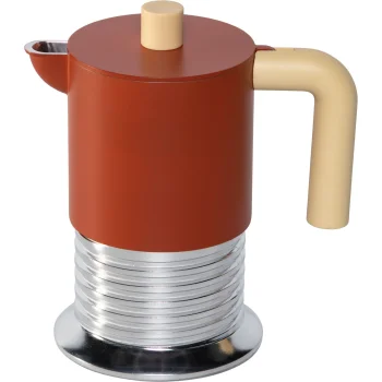 Moka kavinukas Alessi Vite PM01/3 BR 3 puodeliams, tinka indukcijai, rudas / sidabrinis