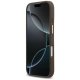 Guess 4G PU Stripe MagSafe dėklas iPhone 17, rudas