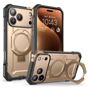 Supcase UB Grip MagSafe dėklas iPhone 17 Pro Max, auksinis