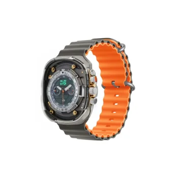 Devia Deluxe Sport6 dirželis Apple Watch 38/40/41/42mm, pilkas / oranžinis