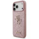 Guess Fixed Glitter Big 4G dėklas skirtas iPhone 18 Pro Max / 17 Pro Max, rožinis