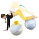 4FIZJO Reh Ball 55 cm Exercise Ball with Pump, Grey