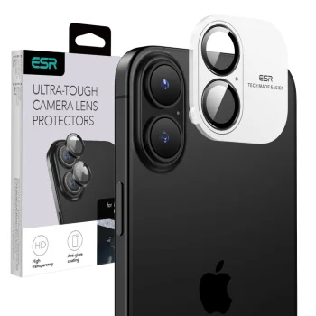 ESR Armorite apsauginis kameros stiklas iPhone 16 / 16 Plus, juodas