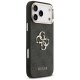 Guess 4G Big 4G Classic Logo dėklas, skirtas iPhone 17 Pro Max, juodas / auksinis