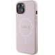 Apple iPhone 15 Plus 6.7\'\' Guess Saffiano MagSafe Case Cover, Pink