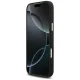 Guess Glitter Triangle Logo MagSafe dėklas iPhone 17 Pro Max - juodas