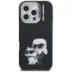 Karl Lagerfeld IML Aquarelle Karl & Choupette dėklas iPhone 16 Pro, juodas