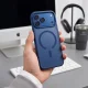 Tech-Protect Magmat Magsafe CC dėklas iPhone 18 Pro / 17 Pro, matinė tamsiai mėlyna