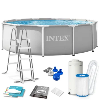 Karkasinis baseinas Intex Prism Frame 26716ND 366 x 99 cm su siurbliu ir kopėčiomis
