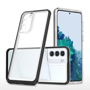 Dėklas Samsung Galaxy S22+ Hybrid Armor Clear 3in1, juodas