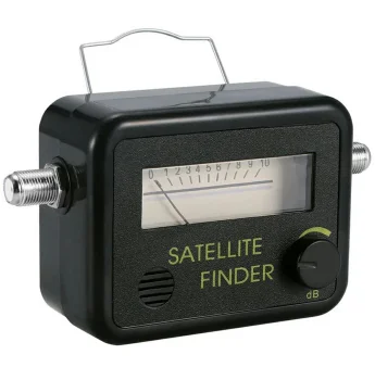 Satellite signal meter with audio indicator and backlight