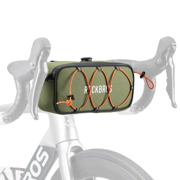 Rockbros TL001 ROAD TO SKY 1.9L Waterproof Handlebar Bike Bag - Green
