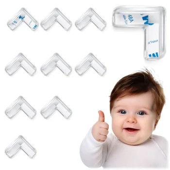 Ricokids 798400 Furniture Corner Protectors, 10 pcs, Transparent