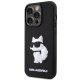 Karl Lagerfeld dėklas iPhone 14 Pro Max telefonui 3D Rubber Choupette, juodas