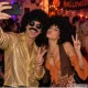 Karnavalinis garbanotas afro perukas vakarėliams, juodas