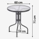 Sofotel So-981 apvalus sodo stalas, 60 x 71 cm