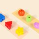 Wooden Threading Beads for Kids, 42 pcs