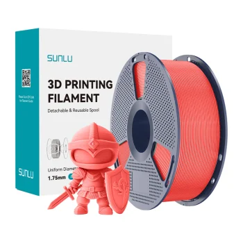 Sunlu PLA+ 3D spausdintuvo plastikas 1.75 mm, Cherry