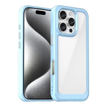 Outer Space Case with TPU Frame for iPhone 16 Pro, Blue